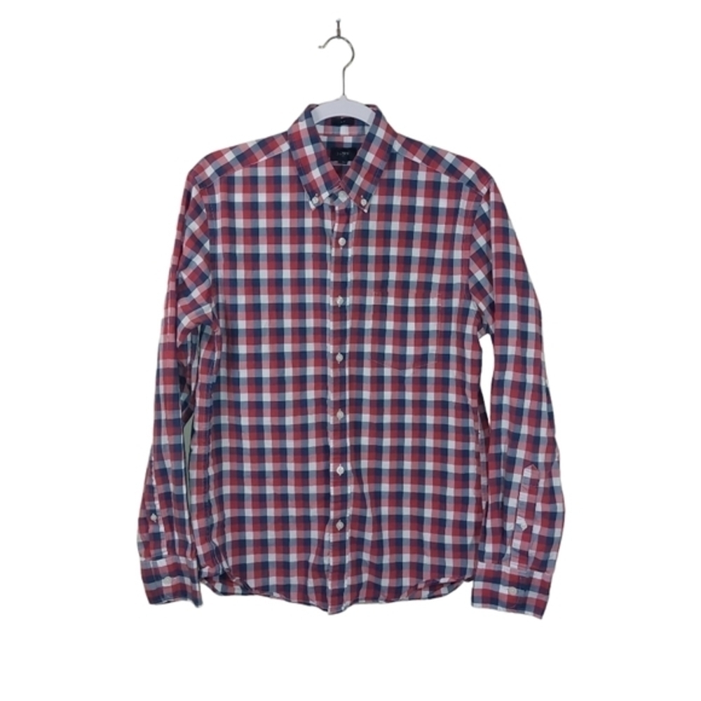 Mens Long Sleeve Button Front Shirt- size M